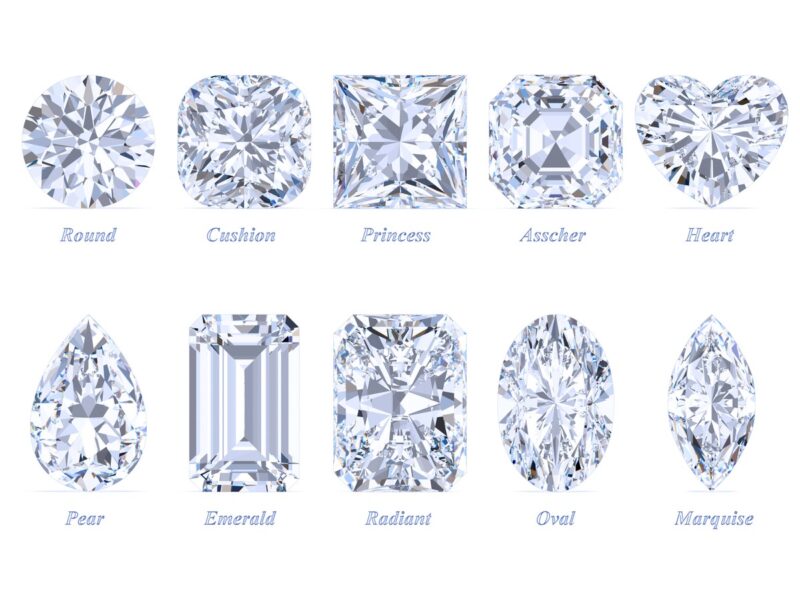 các mẫu kim cương nhân tạo